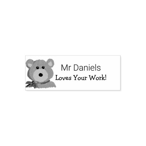 Cute Bear Teachers Stamp
