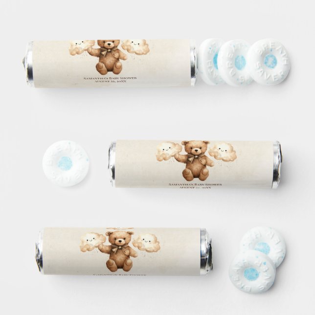 Cute Bear Themed Neutral Baby Shower Breath Savers® Mints (Assorted)