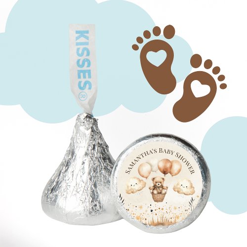 Cute Bear Themed Neutral Baby Shower Hersheys Kisses