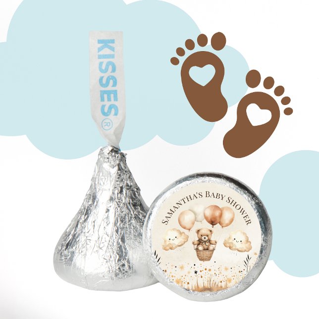 Cute Bear Themed Neutral Baby Shower Hershey®'s Kisses® (Creator Uploaded)