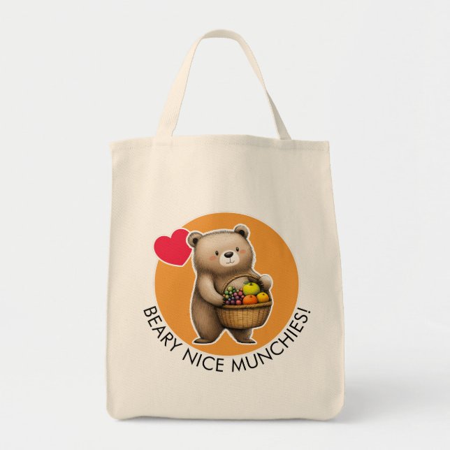 Cute Bear Tote Bag (Front)