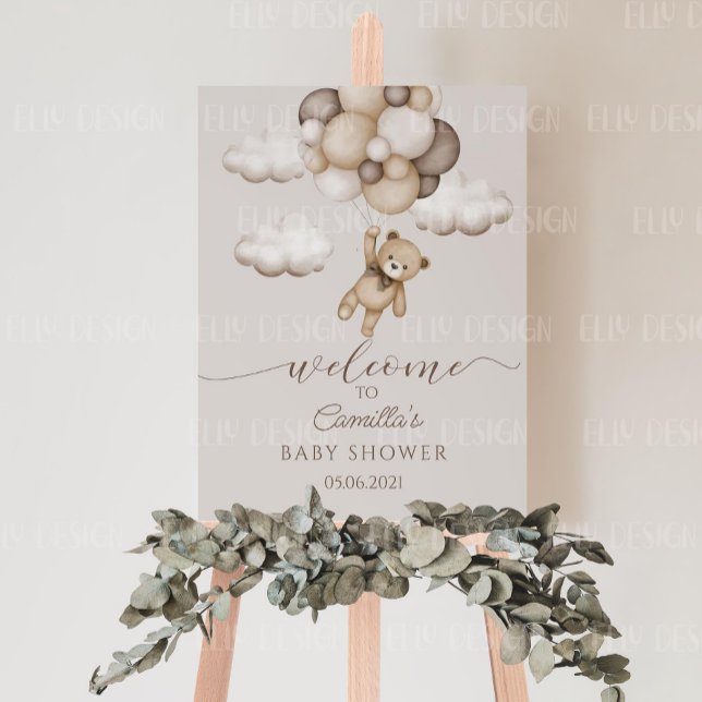 Cute Bear With Balloons  Foam Board (Creator Uploaded)