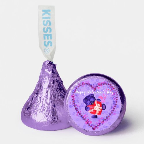 Cute Bear with Heart Gift Your Valentines Day Hersheys Kisses