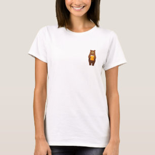 Cute Bear with Honey Jar T-Shirt