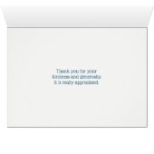 Cute Bear, Yellow Flower & Floral Wreath Thank You (Inside Horizontal (Bottom))