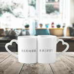 Cute Beard Butt Lovers Nesting His Her Coffee Mug Set<br><div class="desc">Cute Beard Butt Lovers Nesting His Her Coffee Mug Set. She loves my beard; he loves my butt. Perfect for an anniversary,  engagement,  Valentine's Day or Christmas gift. His and her white nesting mugs with heart shaped handles.</div>