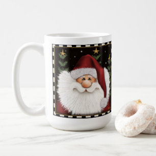 Cute Beard Santa Christmas Holiday Coffee Mug