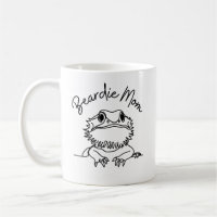 Cute Bearded Dragon Beardie Mom Minimalist 