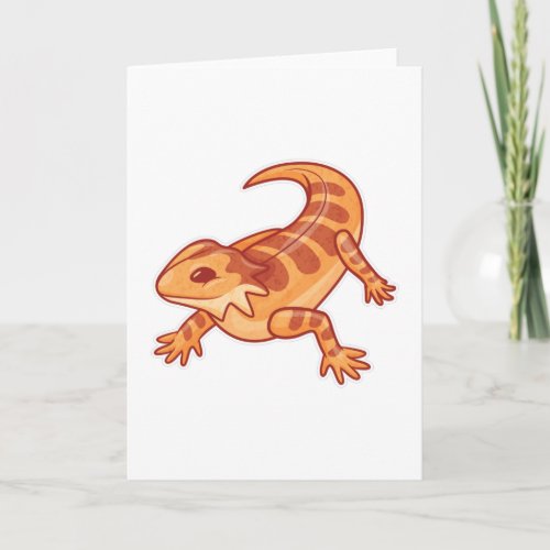 Cute Bearded Dragon Card