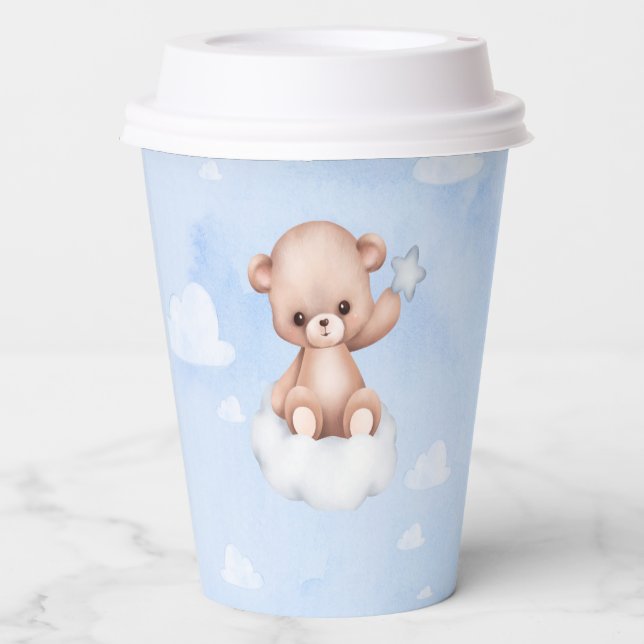 Cute Bearly  Baby Shower Paper Cups (Front)