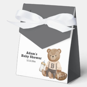 Cute Bearly Wait Football Sport Boy Baby Shower  Favor Boxes