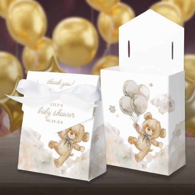 Cute Bearly Wait Gender Neutral Baby Shower Favor Boxes (Cute Bearly Wait Gender Neutral Baby Shower Favor Boxes)