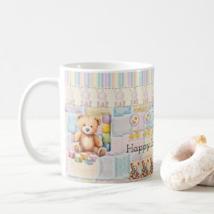Cute bears, chicks, pastel bunnies coffee mug