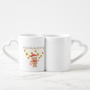 Cute Bears christmasHolidays" Heart Handle Mug Set