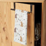 Cute Bears in the Woods Pattern Kitchen Towel