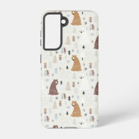 Cute Bears in the Woods Pattern