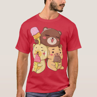 Cute Bears Love Ice Cream T-Shirt