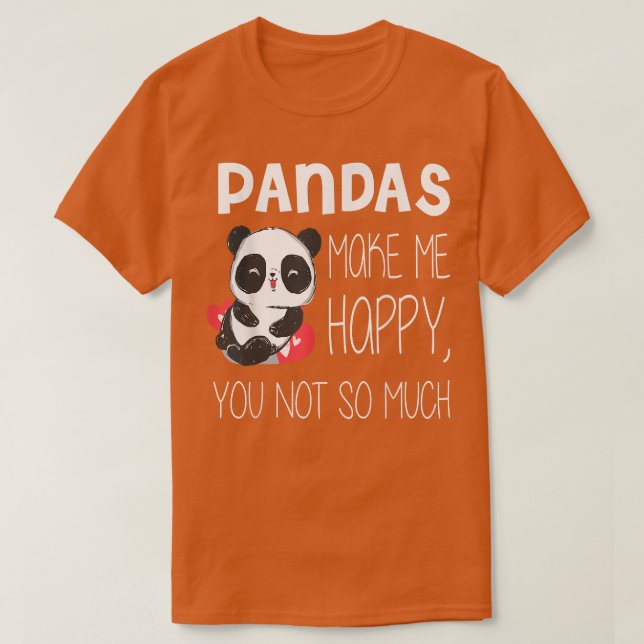 Cute Bears Make Me Happy Cute Cute Bear 552  T-Shirt (Design Front)