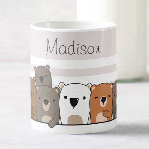 Cute Bears Personalized Coffee Mug