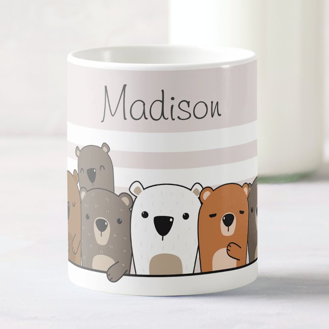 Cute Bears Personalized Coffee Mug (Creator Uploaded)