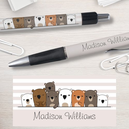 Cute Bears Personalized Pen