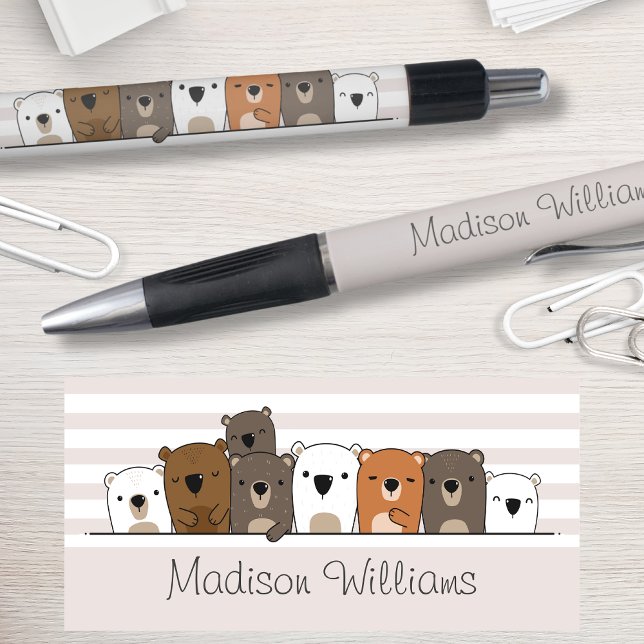 Cute Bears Personalized Pen (Creator Uploaded)
