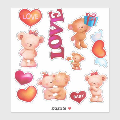 Cute Bears Sticker