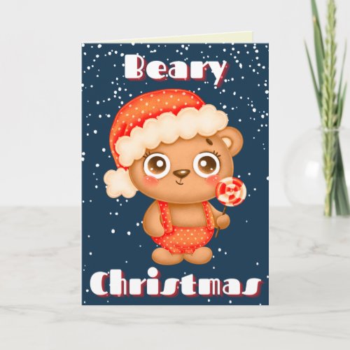Cute Beary Christmas Card