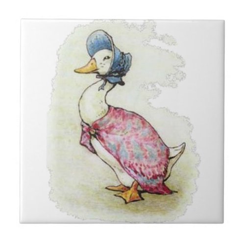 Cute Beatrix Potter Jemima Puddle Duck Tile