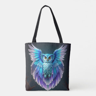 Cute Beautiful Colourful Owl Tote Bag