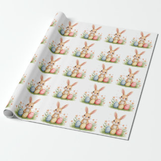 Cute Beautiful Easter Bunny Popular Collection Wrapping Paper