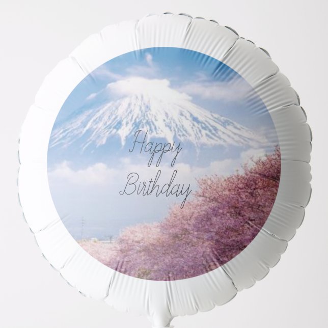 Cute beautiful Japanese Mount Fuji  Balloon (Front)