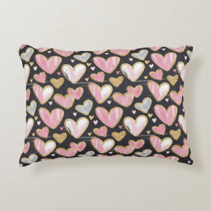 cute beautiful pattern for valentine's day accent pillow
