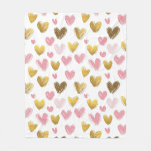 cute beautiful pattern for valentine's day  fleece blanket
