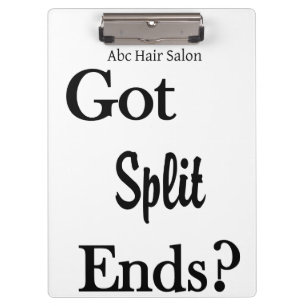 Cute Beauty Salon Barbershop Clipboard 