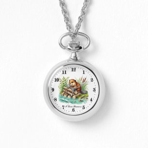 Cute beaver animal lovers watch