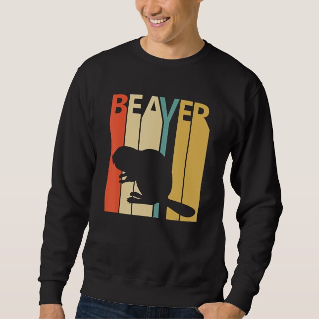 Cute Beaver Animal Sweatshirt (Front)