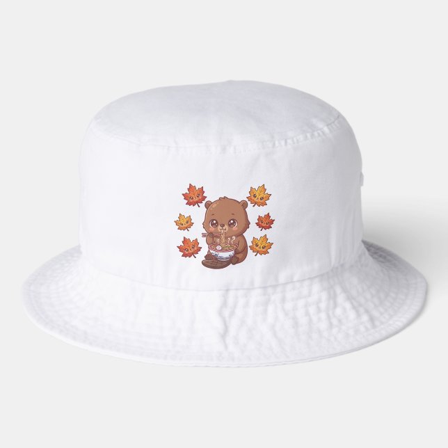 Cute Beaver Bucket Hat (Front)