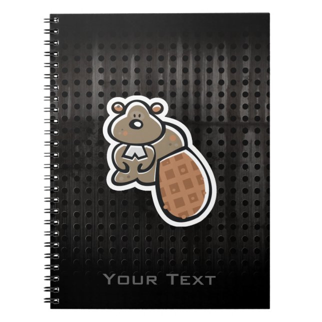 Cute Beaver; Cool Notebook (Front)