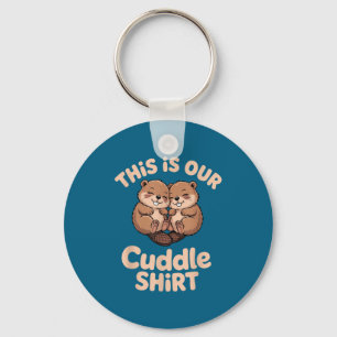 Cute Beaver Couple This Is Our Cuddle Keychain