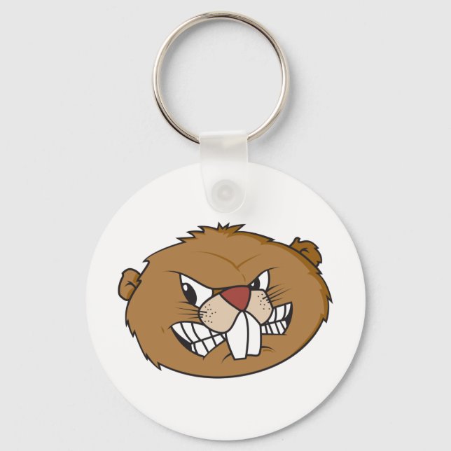 Cute Beaver Keychain (Front)