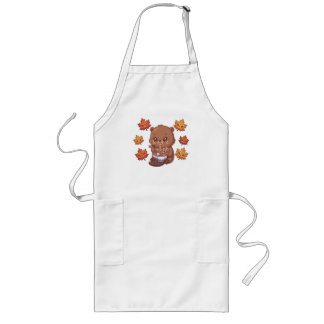 Cute Beaver Long Apron