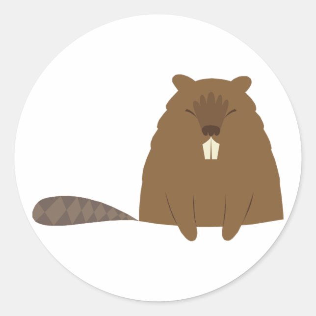 Cute Beaver Stickers (Front)