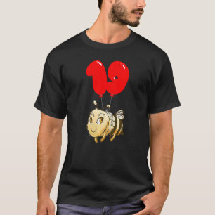 Cute Bee  19th Birthday  Kids Balloon Party T-Shirt