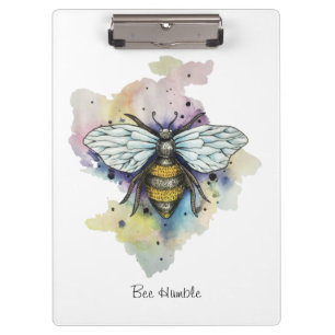 Cute Bee And Rainbow Wash Clipboard