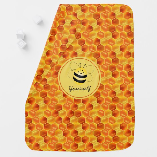 Cute Bee Baby Blanket (In Situ)