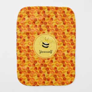 Cute Bee Baby Burp Cloth