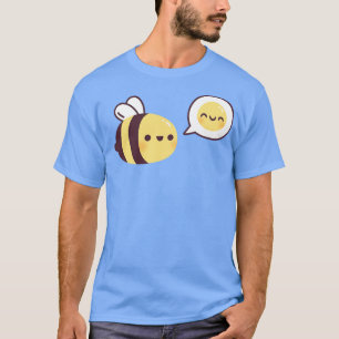 Cute Bee Be Happy Emoji Doodle T-Shirt