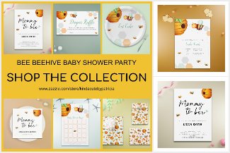 CUTE BEE BEEHIVE BABY SHOWER PARTY SUPPLIES