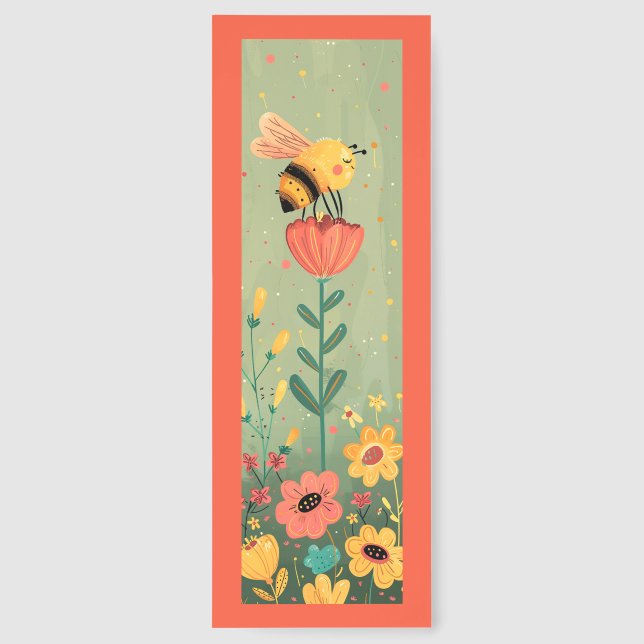 Cute Bee  Bookmarks (Back)